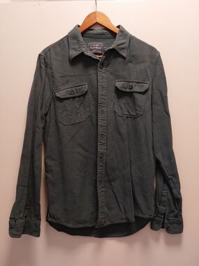 Topman Dark Green Button-Up Shirt